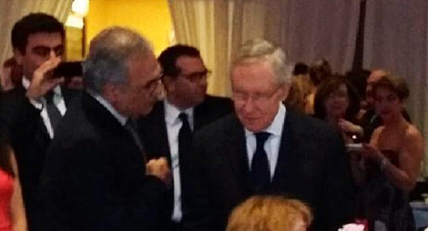 Senator Harry Reid and Dr Elist Photo