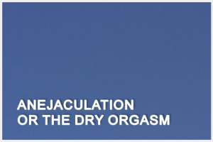 Anejaculation or the Dry Orgasm
