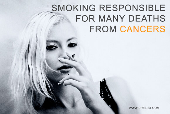 Smoking Responsible for Many Deaths from Cancers
