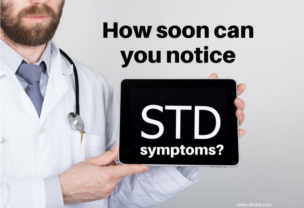 How soon can you notice STD symptoms?